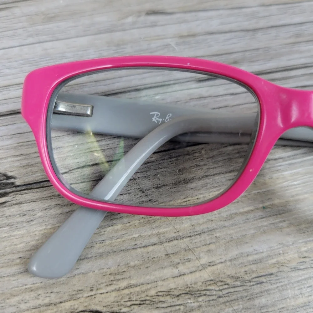 Ray-Ban Eyeglass‎ Frames RB 1527 3575 Pink Gray Rectangular Kids 45-15-125